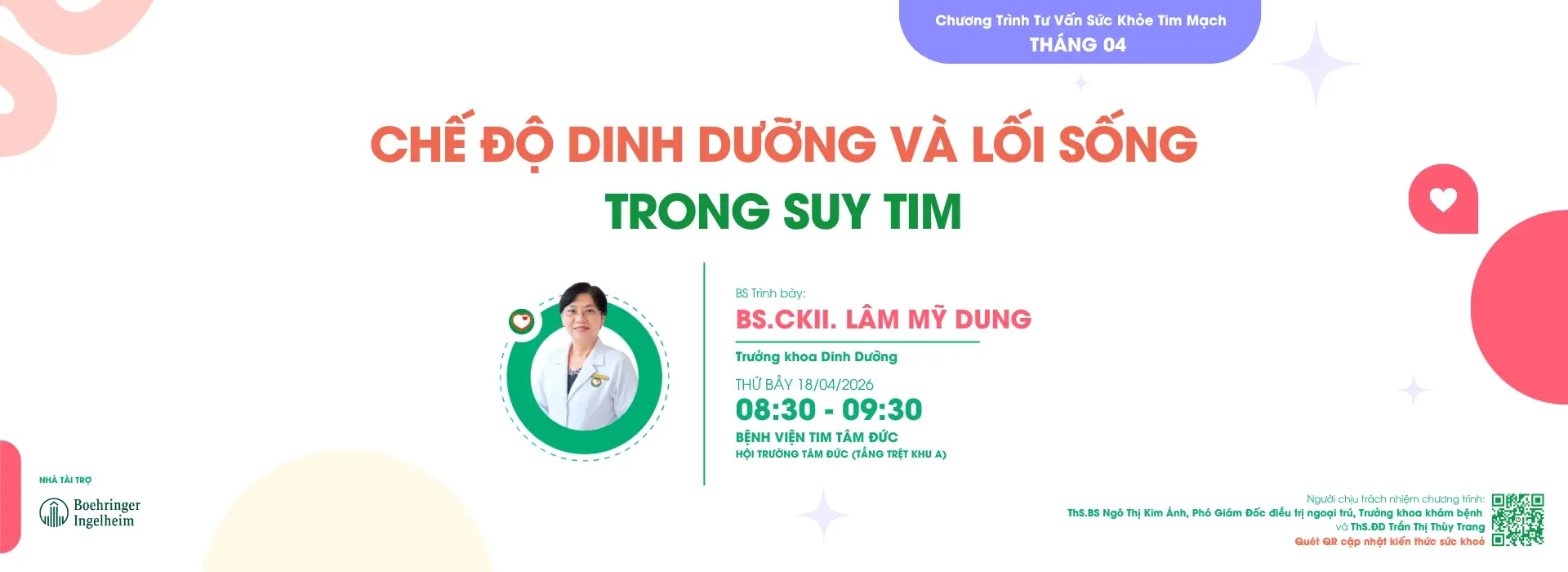 Tư vấn sức khỏe tim mạch tháng 4