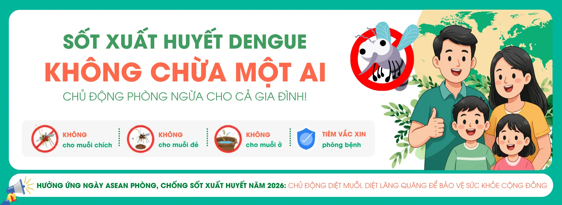 Sốt xuất huyết Dengue không chừa một ai: Chủ động phòng ngừa để bảo vệ cả gia đình