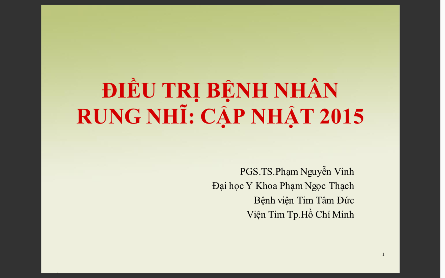 Điều trị bệnh nhân rung nhĩ