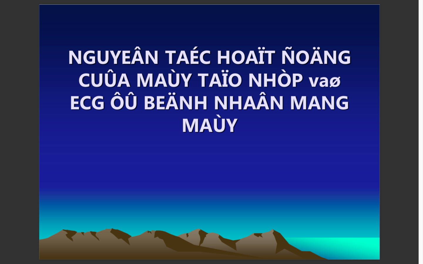 Nguyên tắc hoạt động và ECG của máy tạo nhịp 2015