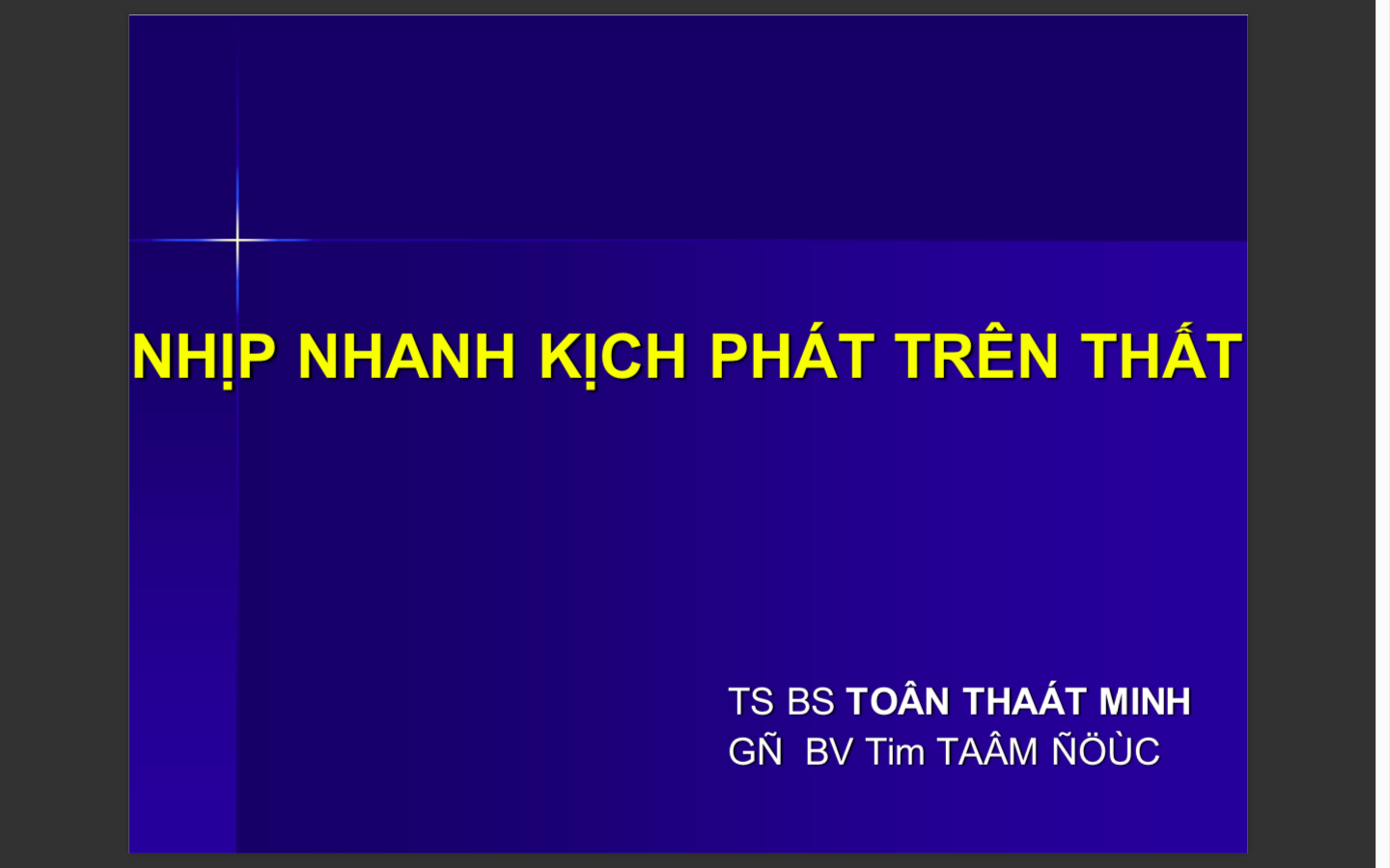 Nhịp nhanh kịch phát trên thất 2018