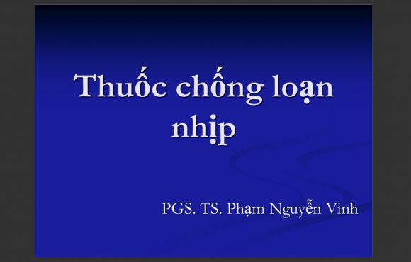 Thuốc chống loạn nhịp