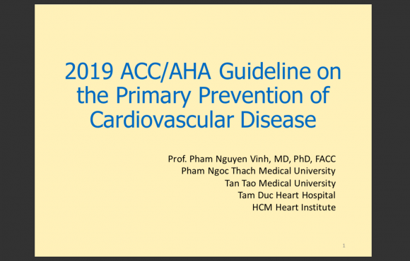 2019 ACC AHA Guideline on Primary prevention of Cardiovascular Disease