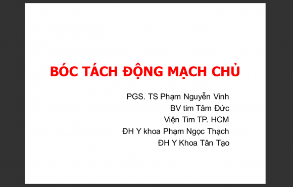 Bóc tách Động mạch chủ
