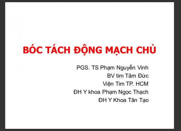 Bóc tách Động mạch chủ