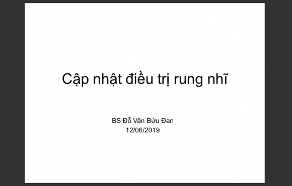 Cập nhật điều trị rung nhĩ