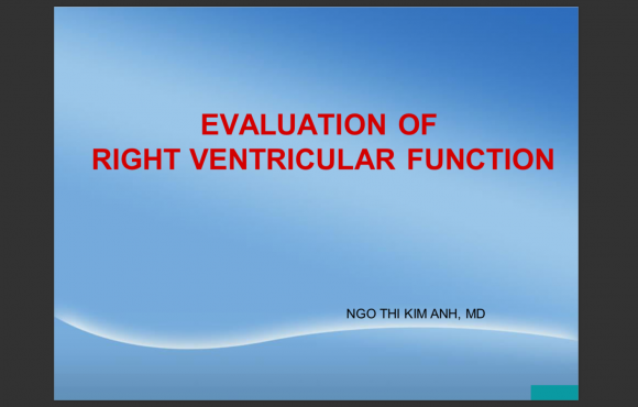 Đánh giá chức năng thất phải