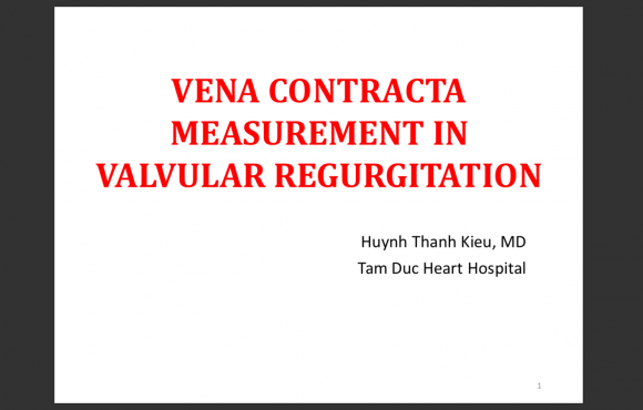 Đo đạt Vena Contracta trong bệnh lý hở van tim