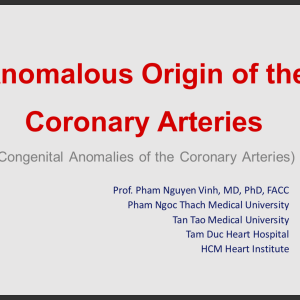 Anomalous origin of the Coronary Arteries