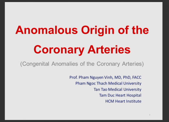 Anomalous origin of the Coronary Arteries