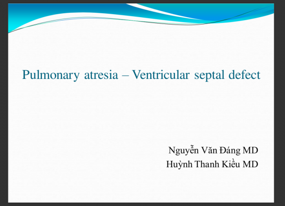 Pulmonary atresia – Ventricular septal defect