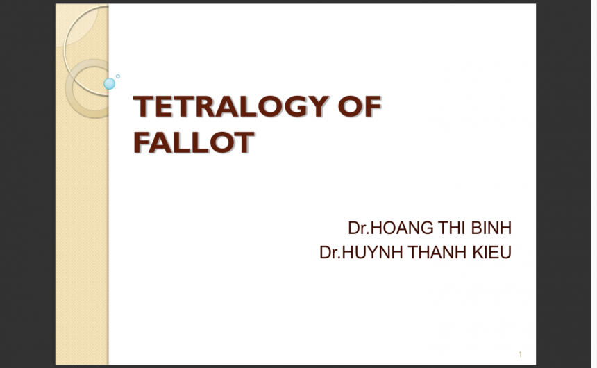 Tetralogy of fallot