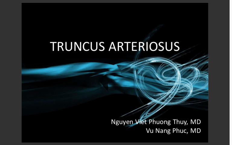 Truncus arteriosus