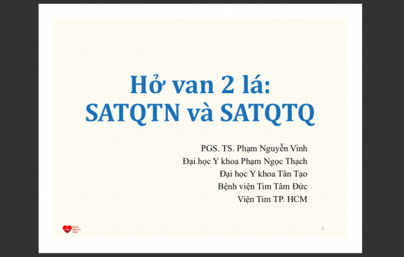 Hở van 2 lá: SATQTN và SATQTQ