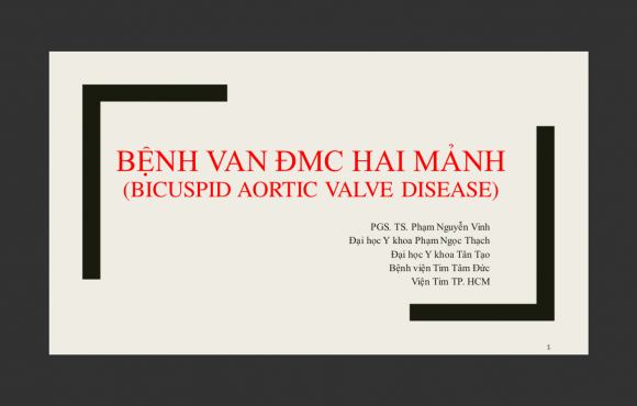 Bệnh van ĐMC hai mảnh (Bicuspid aortic valve disease)