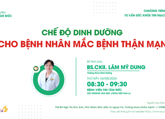 Chế độ dinh dưỡng cho bệnh nhân mắc bệnh thận mạn - BS CKII Lâm Mỹ Dung