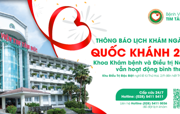 THÔNG BÁO LỊCH KHÁM NGÀY LỄ QUỐC KHÁNH 2/9