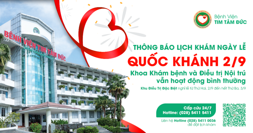 THÔNG BÁO LỊCH KHÁM NGÀY LỄ QUỐC KHÁNH 2/9