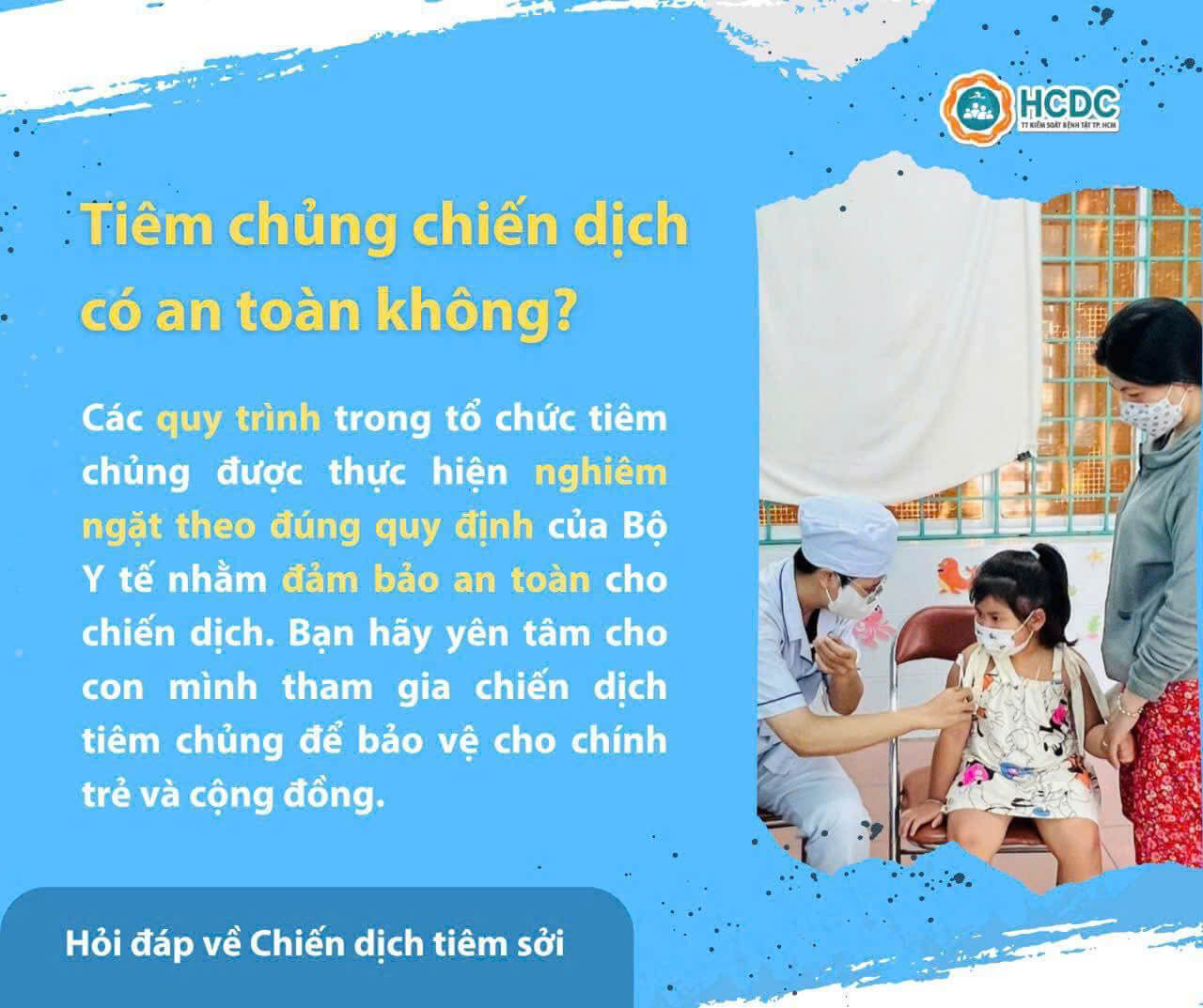 Chiến dịch tiêm vắc xin sởi của Sở Y Tế TPHCM