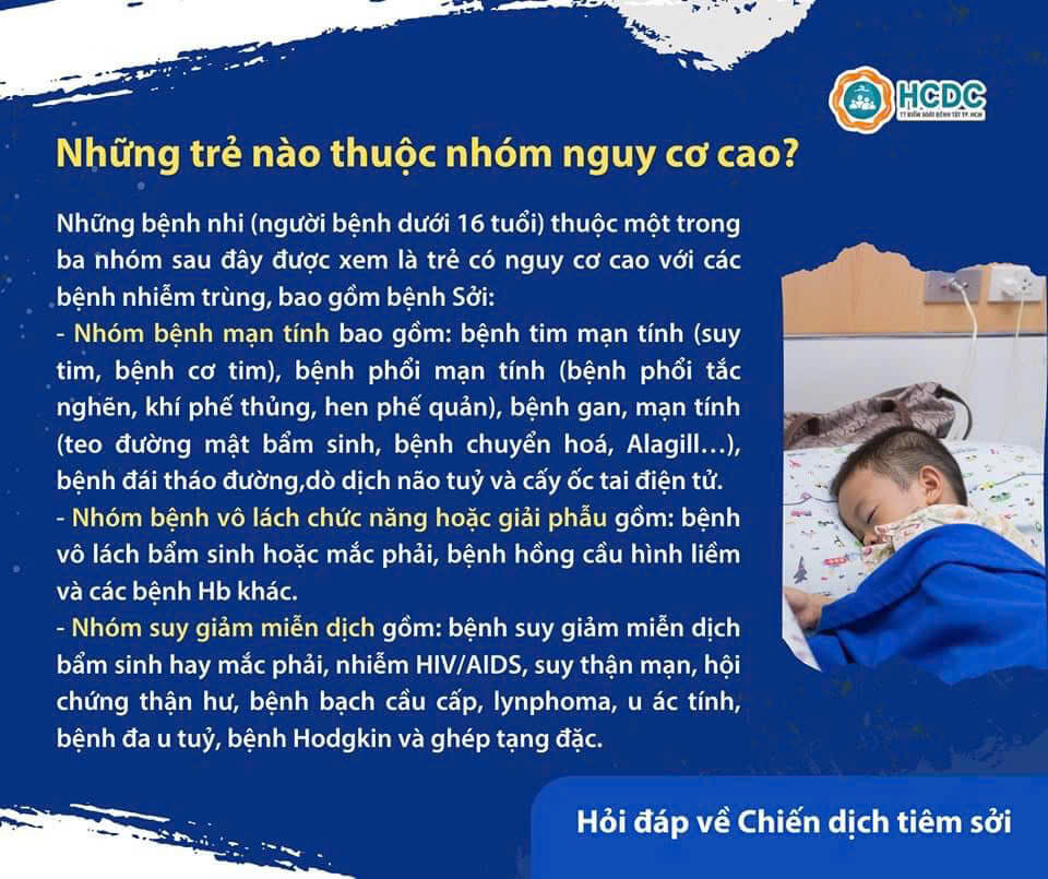 Chiến dịch tiêm vắc xin sởi của Sở Y Tế TPHCM