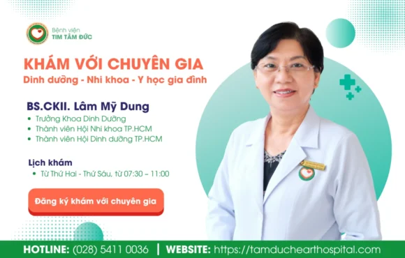 Bác sĩ Chuyên khoa 2 (BS.CKII) Lâm Mỹ Dung, Trưởng khoa Dinh dưỡng, Bệnh viện Tim Tâm Đức