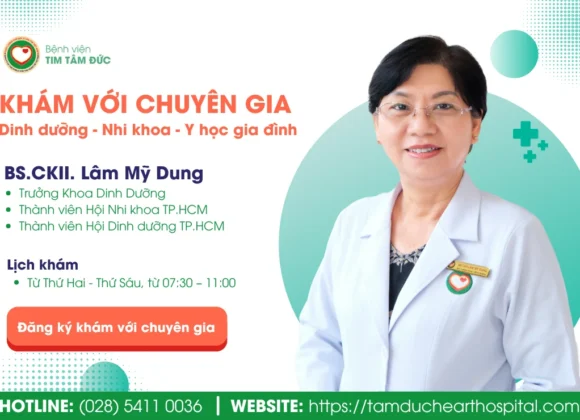 Bác sĩ Chuyên khoa 2 (BS.CKII) Lâm Mỹ Dung, Trưởng khoa Dinh dưỡng, Bệnh viện Tim Tâm Đức