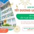 Thông báo lịch khám Tết 2025