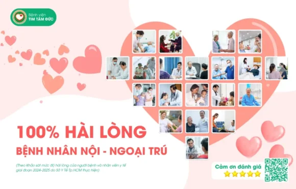 100% NGƯỜI BỆNH NỘI TRÚ & NGOẠI TRÚ HÀI LÒNG TẠI TÂM ĐỨC
