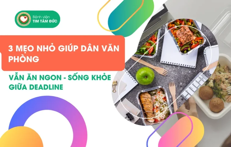 Banner thực đơn dinh dưỡng cho dân văn phòng