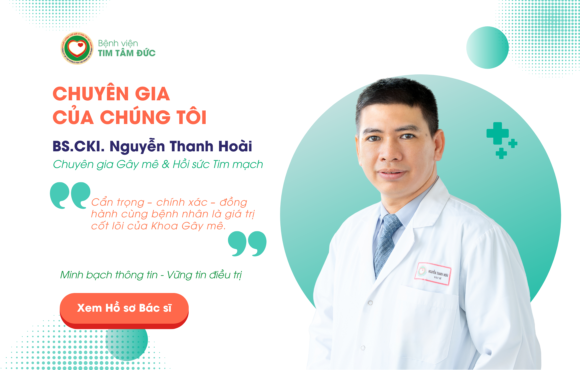 BS.CKI. NGUYỄN THANH HOÀI – TRƯỞNG KHOA GÂY MÊ HỒI SỨC