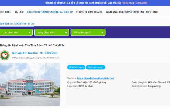 Triển khai bệnh án điện tử - ảnh chụp website Bộ Y tế