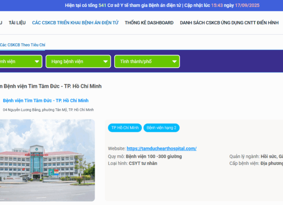 Triển khai bệnh án điện tử - ảnh chụp website Bộ Y tế