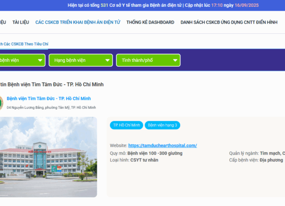 Triển khai bệnh án điện tử - ảnh chụp website Bộ Y tế