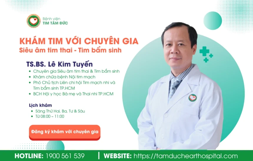 ts bs lê kim tuyến chuyên gia bác sĩ tim bẩm sinh siêu âm tim thai