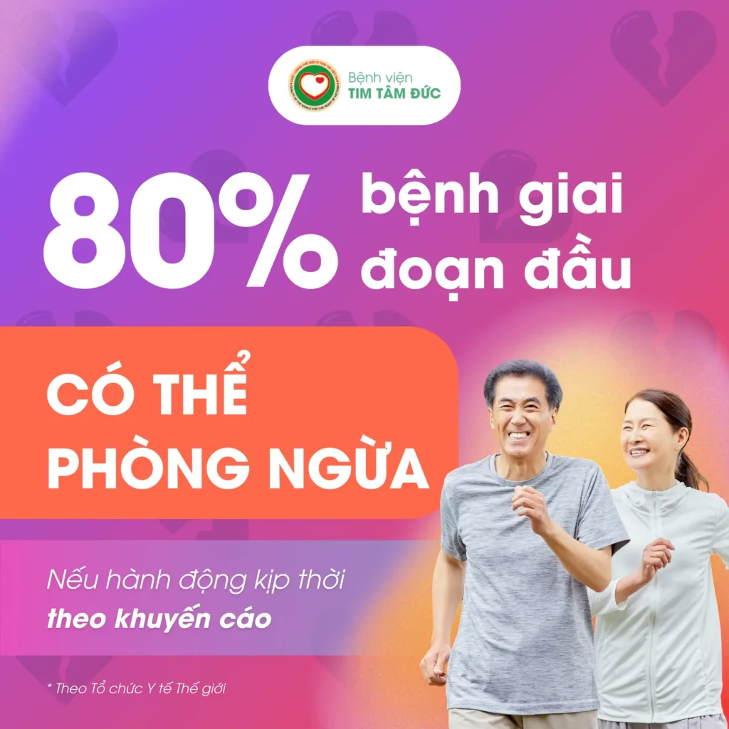 bệnh lý tim mạch có thể phòng ngừa được bằng hành động kịp thời