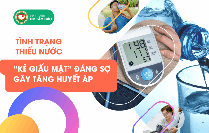 thiếu nước gây tăng huyết áp