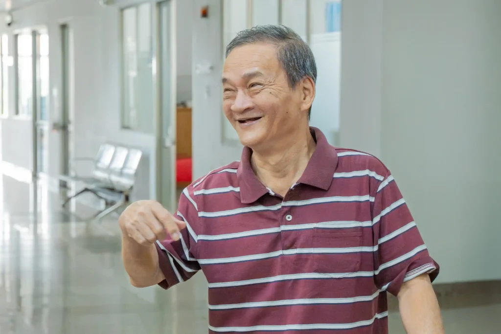 bệnh nhân được điều trị khoẻ mạnh