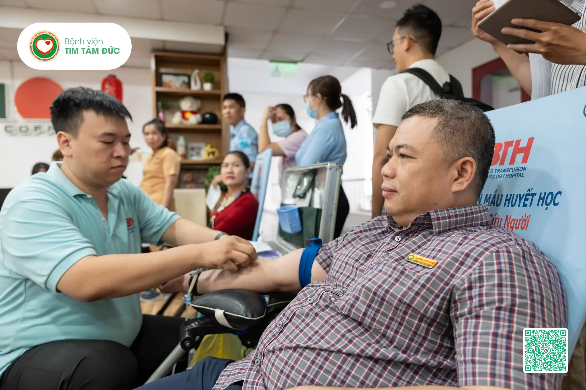 hiến máu nhân đạo Bệnh viện Tim Tâm Đức